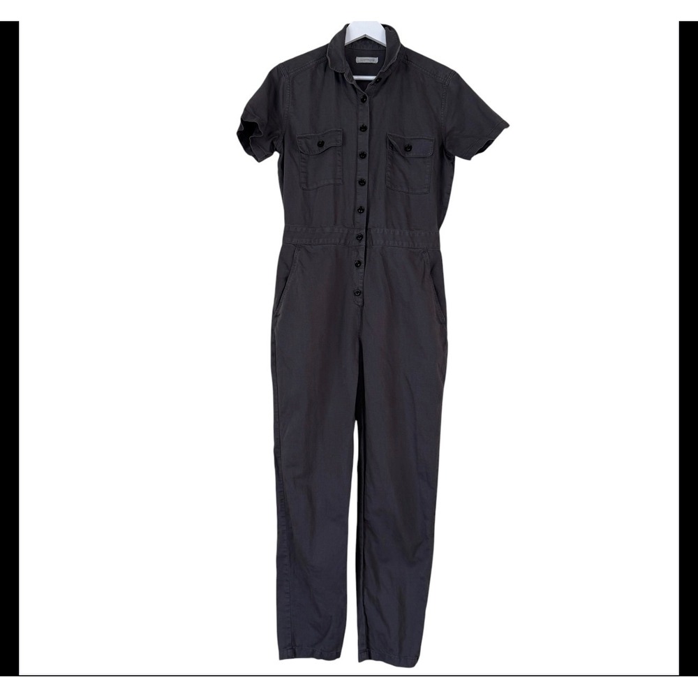 Outerknown‎ Women's Utility Jumpsuit Linen Blend Short Sleeve Size XS Workwear